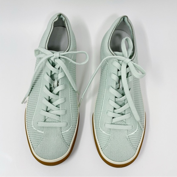 NWB ROTHY'S THE LACE UP SNEAKER SHOES IN SPEARMINT GREEN - Picture 2 of 6